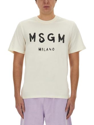 Msgm Cotton T Shirt