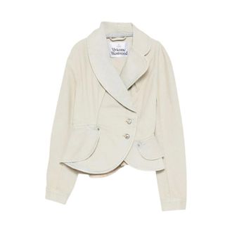 Vivienne Westwood Jassen, Dames, Blauw, S, Katoen, Stormy Jacket