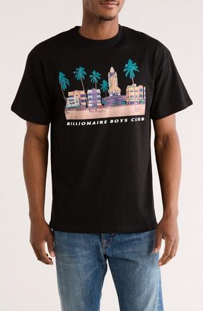 Billionaire Boys Club South Beach Graphic T-Shirt in Black at Nordstrom Rack, Size Medium