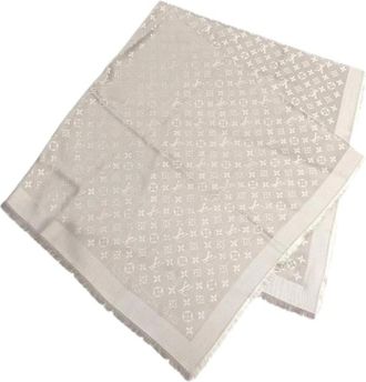 Louis Vuitton Pre-owned Scarves, female, Beige, Size: ONE SIZE Pre-owned Stole