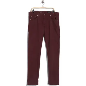 AG - Adriano Goldschmied Tellis Stretch Sateen Modern Slim Pants in Pinot Noir at Nordstrom Rack, Size 30 X 34