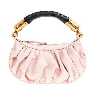 Balmain Ebene Mini Handtas - Dames - Handtassen - Roze - ONE Size - Leer - Tassen