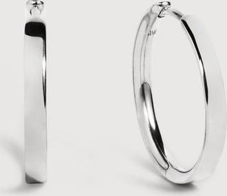 Monica Vinader Sterling Silver Essential Small Hoop Earrings