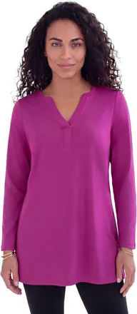 Roaman's Ultimate Y Neck Tunic in Raspberry at Nordstrom, Size Medium
