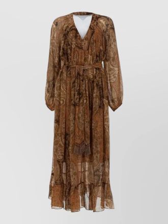 Zimmermann carousel dress paisley batwing belt