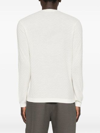 Emporio Armani Wool Crewneck Sweater - beige