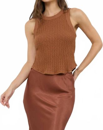 La Made Aida Tank Top In Honey