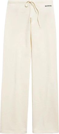 Balenciaga Ballroom Broeken E26 - Dames - Wijde Broeken - Beige - M - Broeken