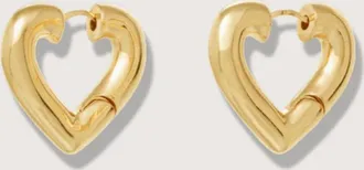Roxanne Assoulin Womens Heart Chubbies Earrings In Gold