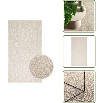 vidaXL The Living Store Tappeto ZIZUR Crema 80x150 cm Aspetto Iuta Interni ed Esterni - Tappeto da terrazza