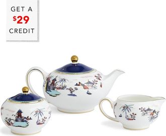 Wedgwood Wonderlust 3Pc Tea Setwith $29 Credit