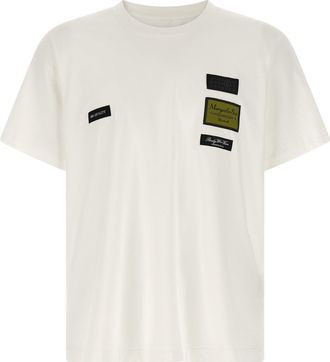 Maison Margiela Etichette T Shirt Bianco-Uomo