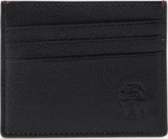 Brunello Cucinelli Mens Leather Card Case Black - Size: OS