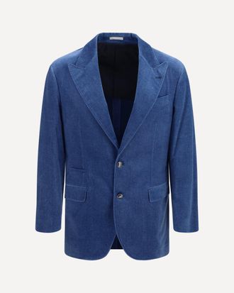 Brunello Cucinelli Denim-effect tailored Blazer Male 46