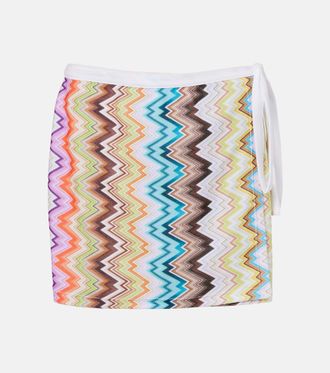Missoni Falda envolvente en zigzag