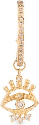 Celine Daoust 14kt yellow gold Tiny Eye diamond earring - women - White Diamond/14kt Gold - One Size