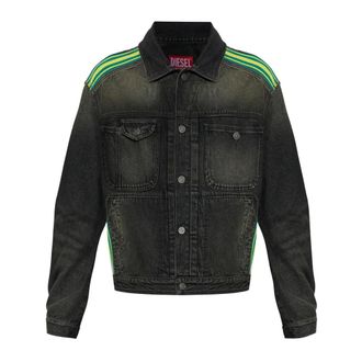 Diesel D-Bas-Fsj1 Denim Jacket - Heren - Jassen - Zwart - Maat: 2XL Denim