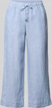 Toni Wide Leg Caprihose aus Leinen Modell PIA in Hellblau, Gr&ouml;&szlig;e 38