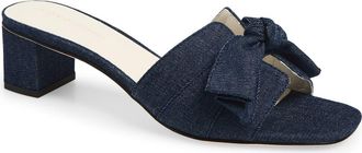 Koko + Palenki Sidney Slide Sandal in Denim at Nordstrom, Size 7.5