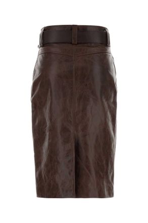 Saint Laurent Longue Skirt - Brown