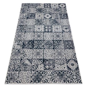 RugsX Rugsx - Alfombra Heos 78586 Crema / Azul Labor De Retazos, Azulejos De Lisboa Blue 160x220 Cm