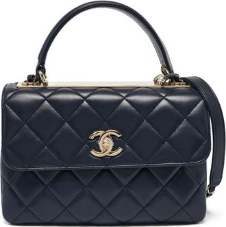 Chanel Borsa a spalla in pelle trapuntata - Blu