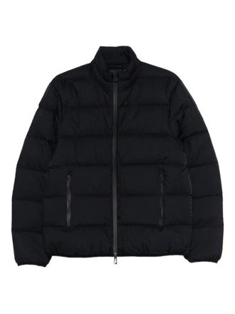 Emporio Armani zip-up jacket - men - Polyamide/Down/Feather/Polyamide - 48 - Blue