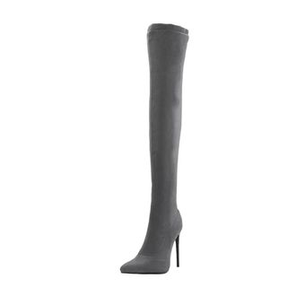 Generic Womens Thigh Boots Over The Knee Stretch High Heel Long Shoes