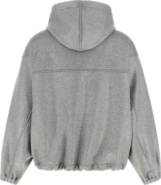 Brunello Cucinelli Womens Silver Cotton Bomber Clothing