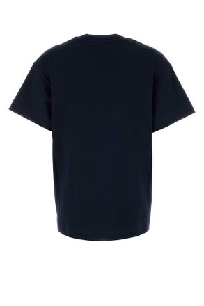 Givenchy Womens Navy Blue Cotton Oversize T-Shirt Navywhite Exterior
