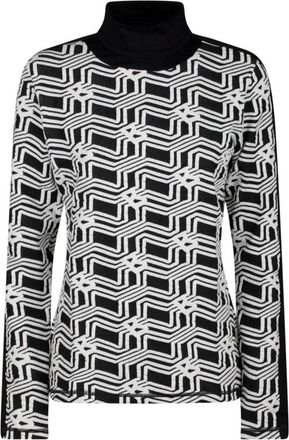 Bogner Turtlenecks, female, Black, S, Black and White Ski Turtleneck Jumper