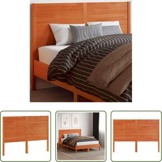 vidaXL vidaXL Testiera per letto - Testiera Marrone Cera 160 cm in Legno Massello di Pino