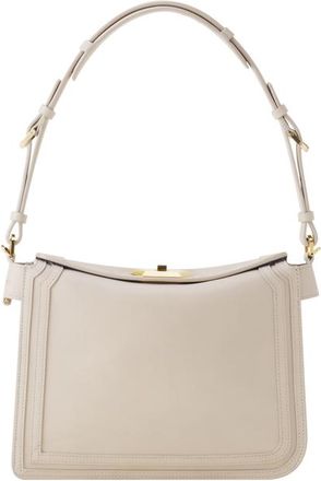 Lanvin Compagnon Small Asymmetrical Bag In Leather Lanvin in Beige at Nordstrom