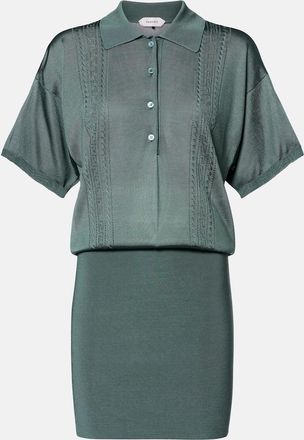 Versace Metallic-effect minidress