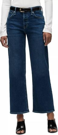Hudson Rosie High Rise Wide Leg Ankle Jeans In Fusion