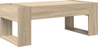 vidaXL Mesa De Caf&eacute; Roble Sonoma 110 X 50 X 41 Cm Madera De Ingenier&iacute;a Vidaxl