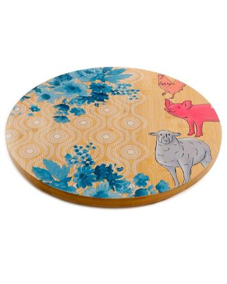 Gibson Urban Market Life On The Farm Bamboo Lazy Susan Turntable