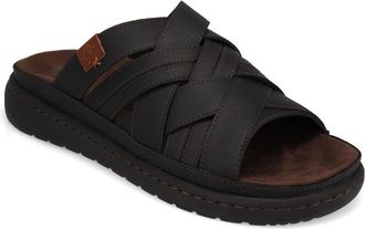 Dockers Mens Seville Tumbled Full Grain Open Toe Sandal Slide