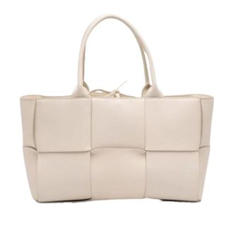 Bottega Veneta Pre-owned Tote Bags, female, White, Size: ONE SIZE Pre-owned Arco Tote