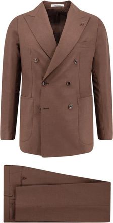 Tagliatore Single Breasted Suits - Heren - Business pakken - Bruin - S - Kostuums