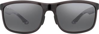 Maui Jim Huelo Neutral Grey Rectangular Unisex Sunglasses 449-11 58