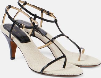 Khaite Jones leather sandals