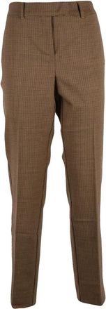 Marella Pantalones Rectos - Trousers - Mujer - Marr&oacute;n - L