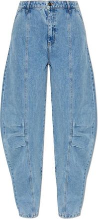 Rotate Logo Jeans - Dames - Loose Fit Jeans - Blauw - M - Katoen - Jeans