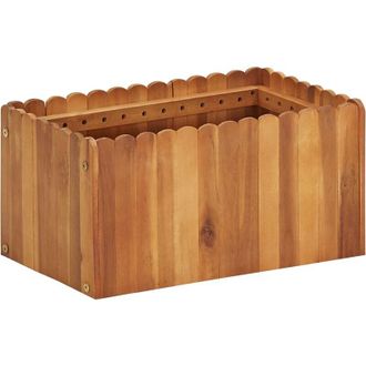 vidaXL Arriate De Madera Maciza De Acacia 50x30x25 Cm Vidaxl