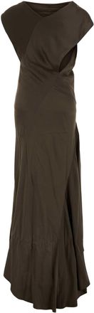 Alberta Ferretti Wrap Viscose Dress - Gray