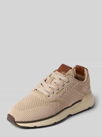 GANT Sneaker aus Leder-Textil-Mix Modell Beeker in Taupe, Gr&ouml;&szlig;e 46