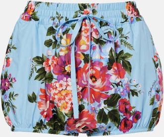 Dolce & Gabbana Floral cotton poplin shorts