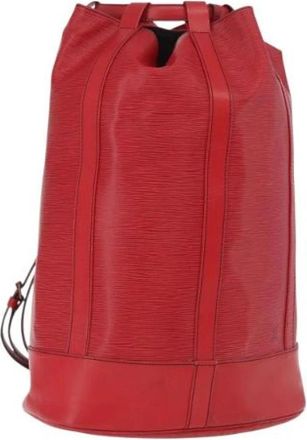 Louis Vuitton Pre-owned Randonnee GM Schoudertas - Dames - Vintage Rugzakken - Rood - ONE Size - Leer - Vintage