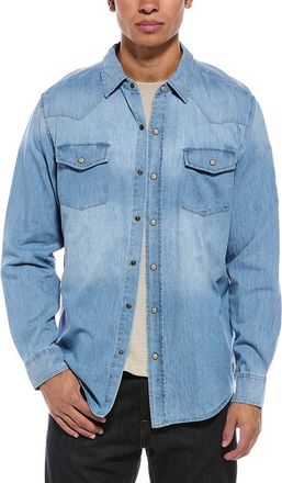 Weatherproof Vintage Western Ombre Solid Demin Shirt